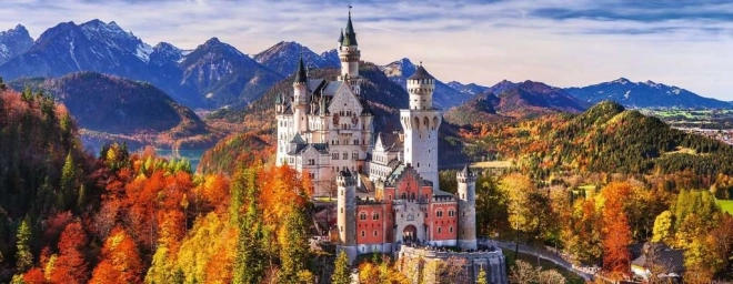 Ravensburger panoramiczne puzzle zamek Neuschwanstein 1000 elementów
