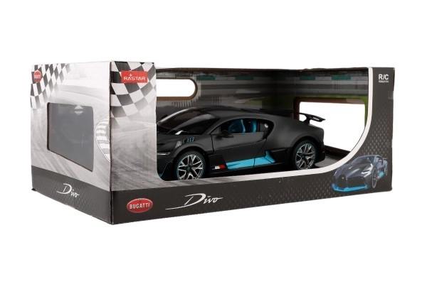Auto RC Bugatti Divo szare plast 32cm 2,4GHz na zdal. sterowanie na baterie w pudełku 43x18x25cm