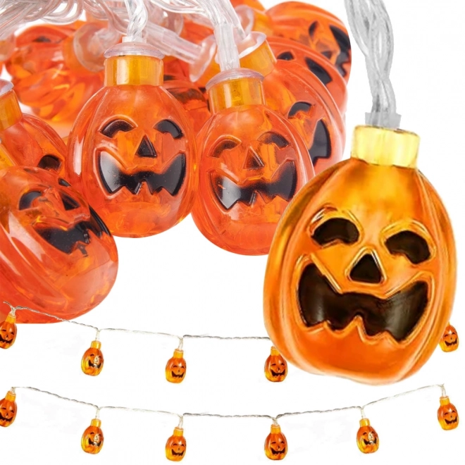 Wisząca girlanda LED z dyniami na Halloween