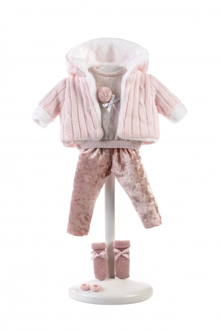 Llorens 385L LOLA - realistyczna lalka ze dźwiękami i miękkim materiałowym ciałem - 38 cm