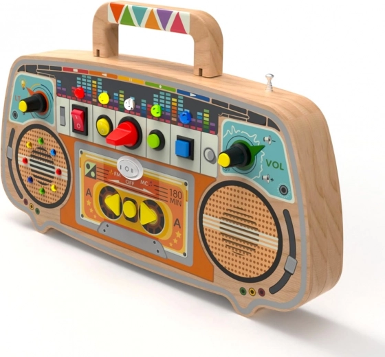 Wytrzymałe drewniane wykonanie z rączką