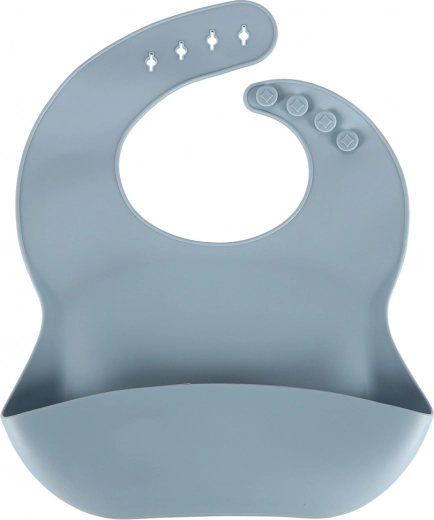 Śliniak z głęboką kieszenią i regulowanym zapięciem