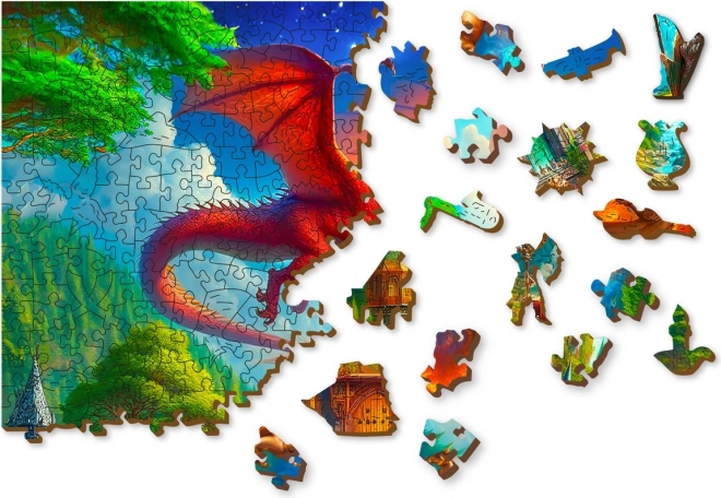 Drewniana układanka Fantasy Zamek 1010 elementów