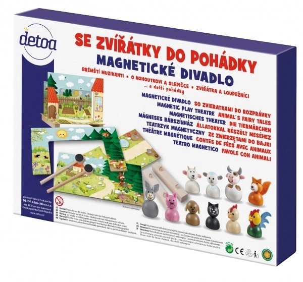Magnetyczny teatrzyk ze zwierzątkami do bajki