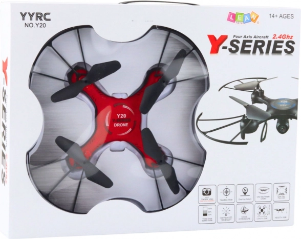 Dron z efektami LED czerwon;dy