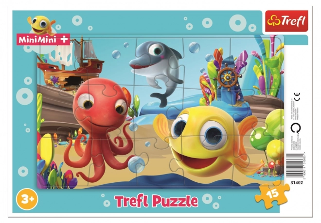 Puzzle dziecięce Rybka MiniMini 15 elementów