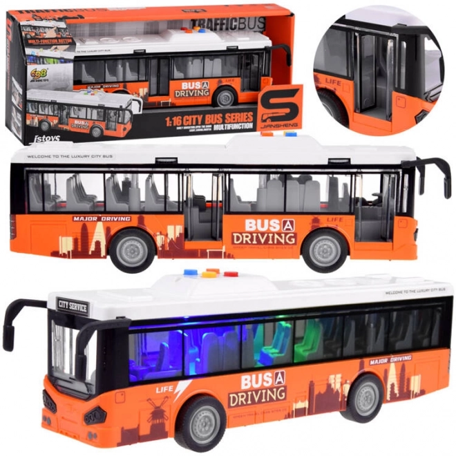Duży autobus z dźwiękami i światłami