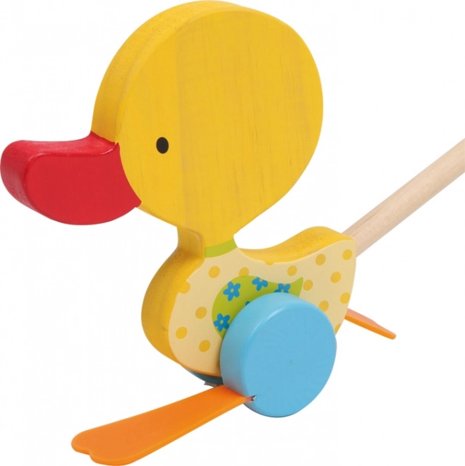 Small Foot zabawka do ciągnięcia kołysząca się kaczka Tine