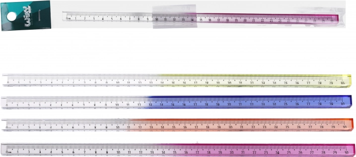 Linijka 3D 30 cm kolorowa