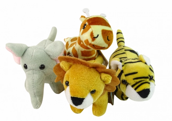 Mini pluszowe zwierzątka Safari, 4 modele