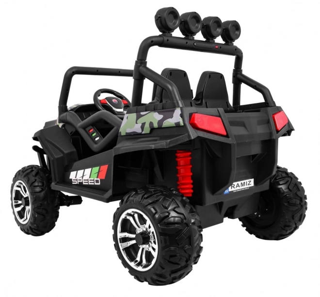 Dziecięce terenowe autko Grand Buggy 4x4 z kamuflażem, oświetleniem LED i radiem MP3