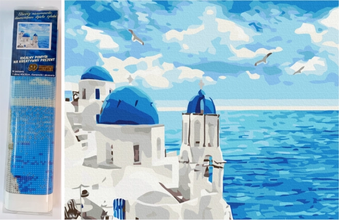 NORIMPEX diamentowa mozaika chmury nad Santorini 30 × 40 cm