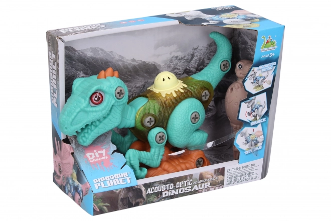 Dinozaur do skręcenia z efektami 20 cm
