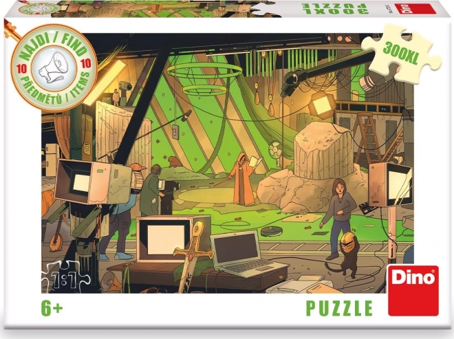 DINO Puzzle Znajdź 10 przedmiotów: Film XL 300 elementów