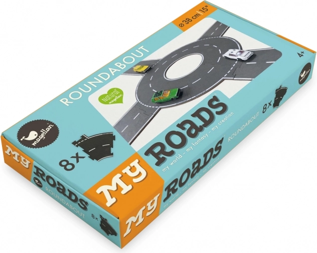 Magellan MyRoads rondo z drewna