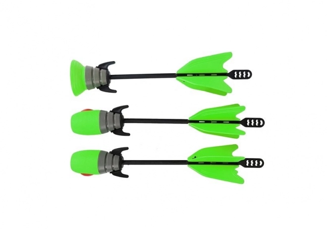 Zestaw łuczniczy 3 strzały Sportowa zielona 58 cm