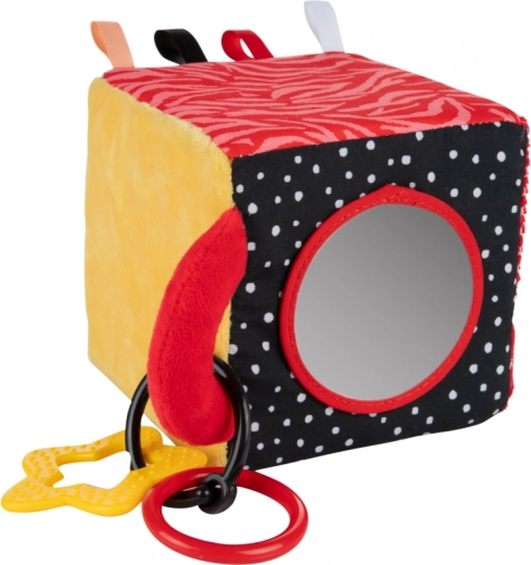 Wielozmysłowa zabawa: szeleszczenie, lusterko i grzechotka