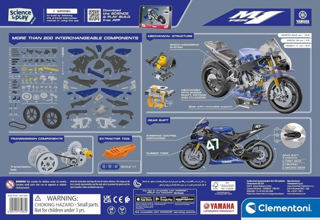 CLEMENTONI Science&Play Mechaniczne Laboratorium Motor Yamaha