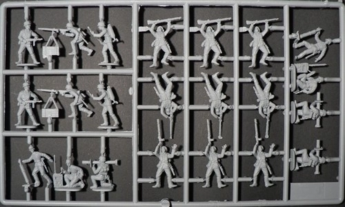 Niemiecka piechota - plastikowe figurki