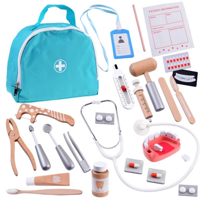 Drewniany zestaw akcesoriów SMALL DENTIST ZA4718
