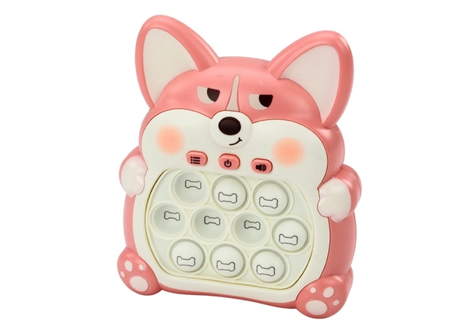 Arkadowa gra Pop-It Fox na konsoli 7 trybów gry Kolor różowy