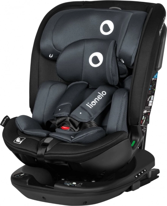 Fotelik samochodowy Lionelo Bastiaan RWF i-Size 0–36 kg – Szary