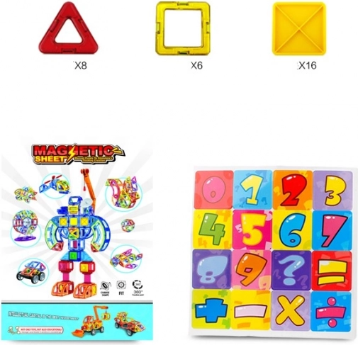 Magnetyczna konstrukcja – 30 elementów