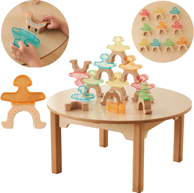 Balansujące figurki MASTERKIDZ – układanka, 10 szt.