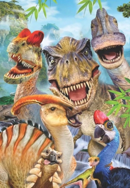 Puzzle dinozaurze selfie 260 elementów ANATOLIAN