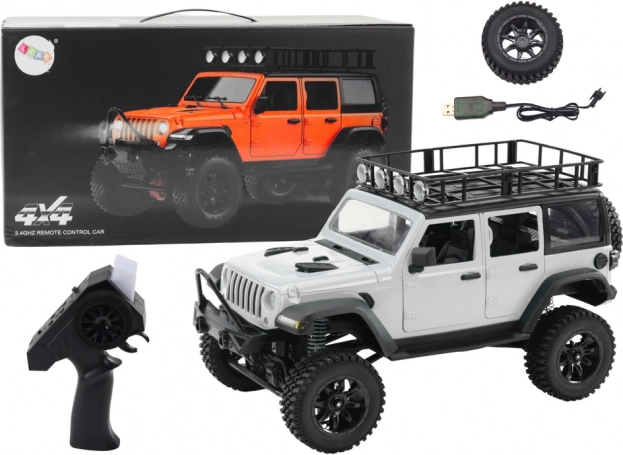 Terenowe auto RC 2.4G z napędem 4x4 – szare