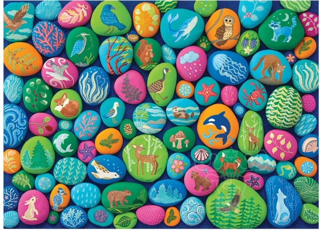 Puzzle Malowane Kamienie Północnego Zachodu od Cobble Hill, 1000 elementów