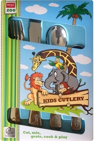 Dziecięcy zestaw sztućców ZOO