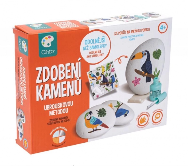 ARTO Zdobienie kamieni - metodą serwetkową