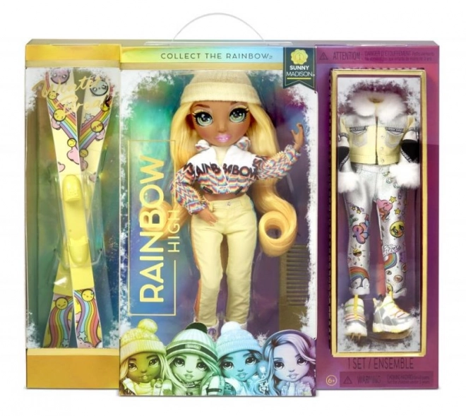 Rainbow High zimowa modna lalka Sunny Madison