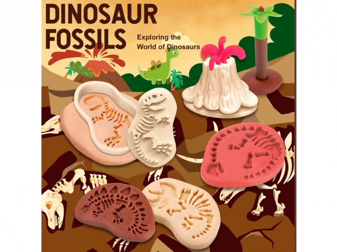 Zestaw z plasteliny: dinozaury