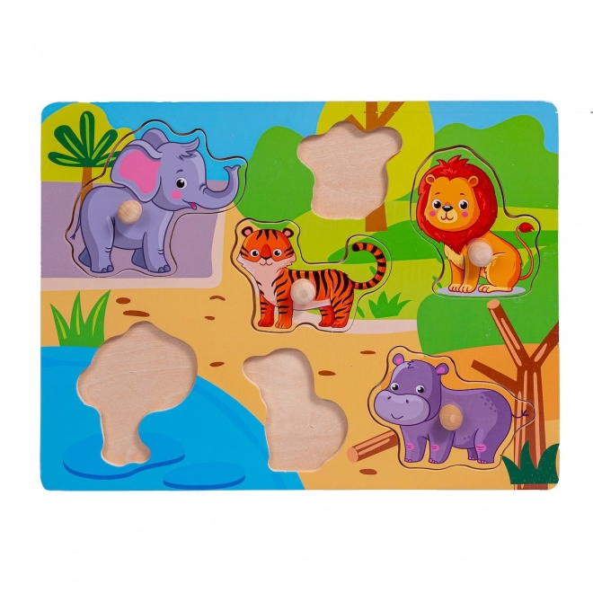 Drewniane puzzle ZOO