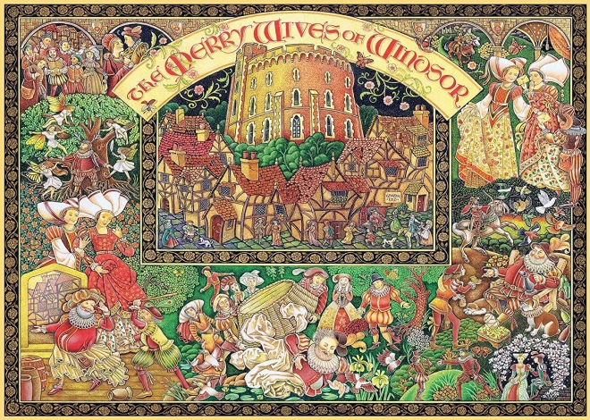 Ravensburger Puzzle Wesołe Kumoszki z Windsoru 1000 elementów