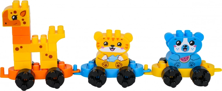 Zbuduj uroczy zwierzęcy pociąg
