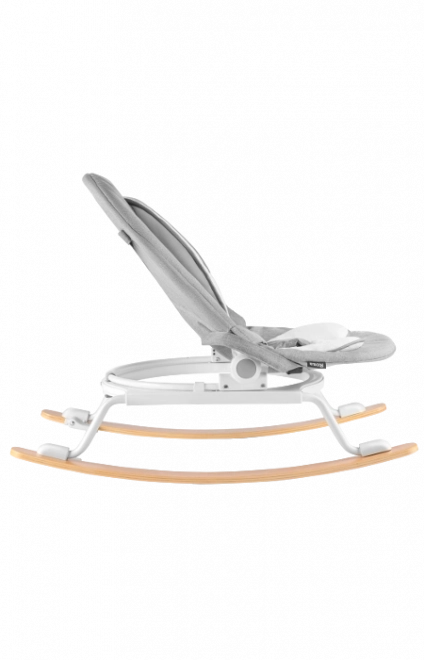 Dziecięce krzesełko bujane Rosa szaro-białe