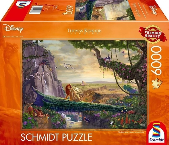 Puzzle Schmidt Król Lew: Powrót na Lwią Skałę 6000 elementów
