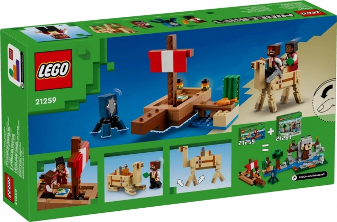 LEGO Minecraft 21259 Rejs okrętem pirackim
