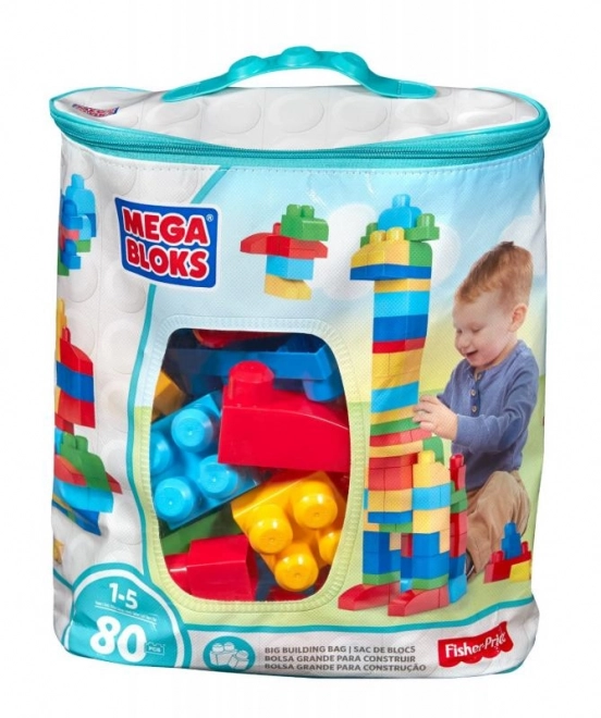 Mega Bloks First Builders Klocki w plastikowym worku 80 szt.