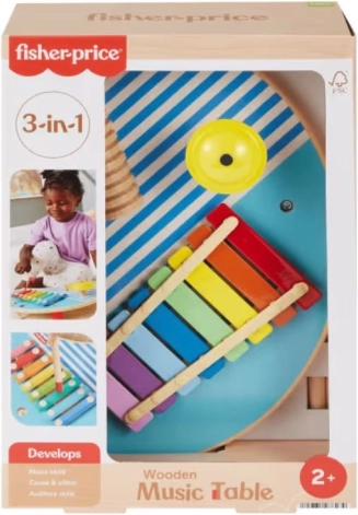 Drewniany stolik muzyczny FISHER-PRICE