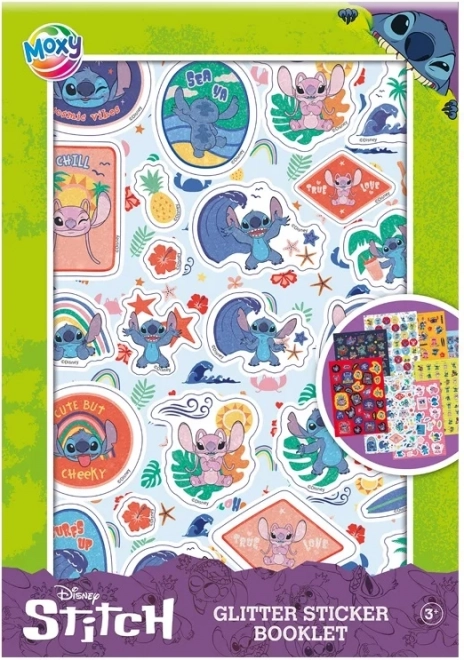 Błyszczące naklejki Stitch