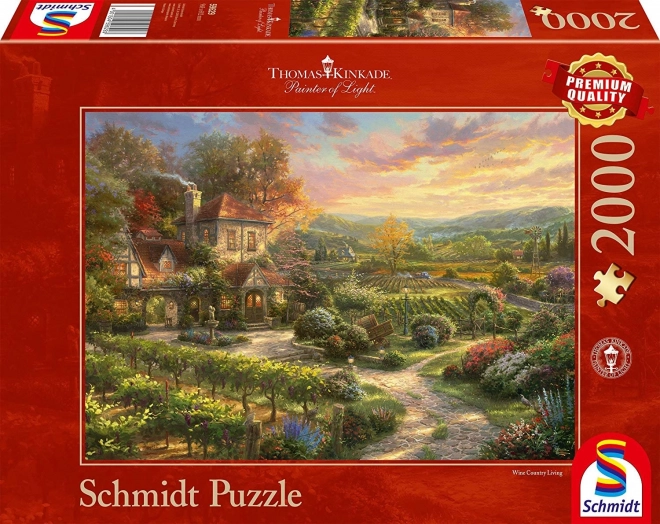 Schmidt puzzle Dom wokół winnicy 2000 elementów
