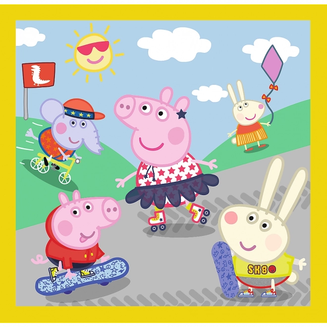 Puzzle 3w1 - Świnka Peppa