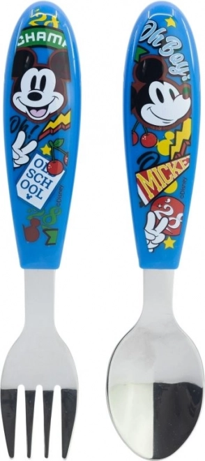 Zestaw sztućców dla dzieci Mickey Mouse - 2 sztuki