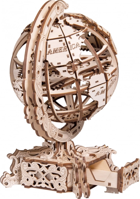 Drewniane Miasto 3D puzzle Globus 231 elementów