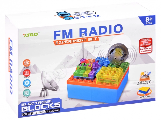Edukacyjny zestaw klocków Zbuduj sobie RADIO - czysta zabawa Mały Technik Elektroniki ZA3980
