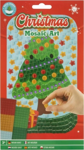 Mozaikowy obrazek Boże Narodzenie – choinka 14 × 23 cm